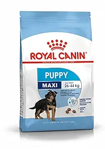 415I3ugiKiS._SX300_SY300_QL70_FMwebp_ Royal Canin Dry Dog Food Maxi Puppy Meat Flavour 4 kg