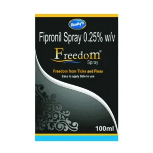 Venkys Freedom Tick Flea Spray for Dogs & Cats 100ml | Fast Acting Parasite Control