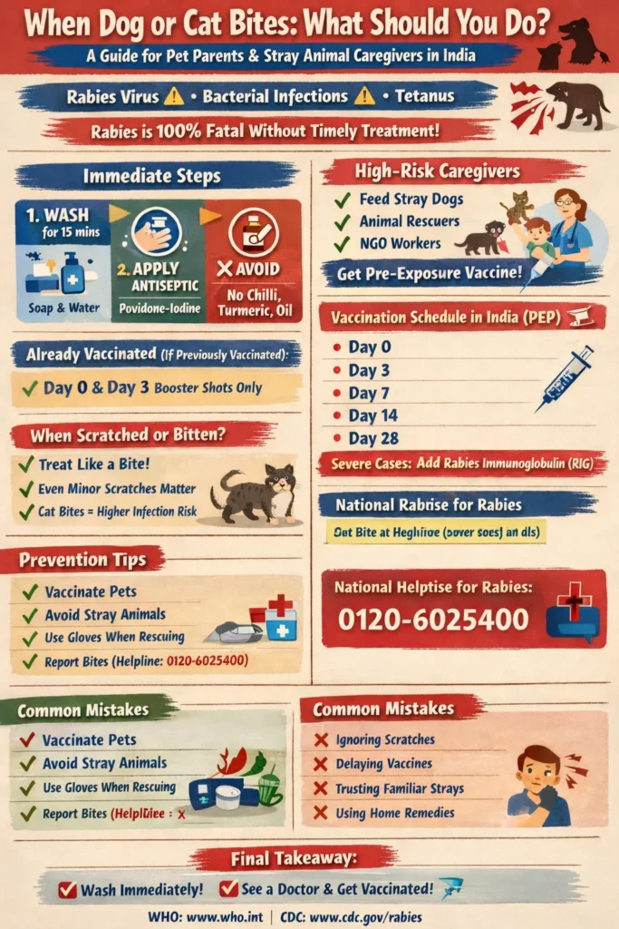 when dog or cat bites