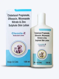Clozole Z 120ml Topical Antifungal Suspension for Dogs & Cats | Skin Infection & Itch Relief