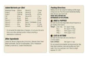 my beau skin & hair supplement for cats & dogs (300 ml)