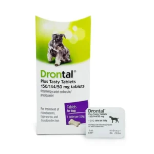 Drontal Plus Dog Dewormer Tablets (Pack of 6) | Broad Spectrum Worm Treatment for Dogs