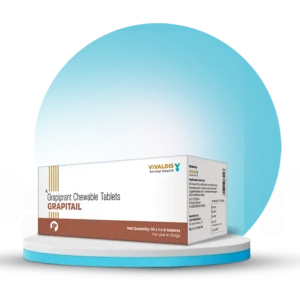Vivaldis Grapitail Grapiprant Chewable Tablet 100mg for Dogs – Advanced Osteoarthritis Pain Relief & Anti-Inflammatory Support