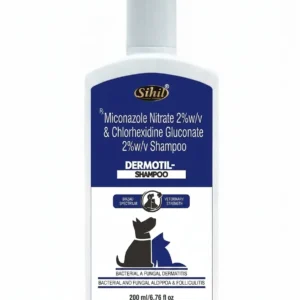 Dermotil K Shampoo for Dogs & Cats | Antifungal & Antibacterial Skin Care 200 ml