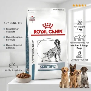 Royal Canin Skintopic Dog Food for Medium & Large Dogs 2kg | Veterinary Skin Care Diet