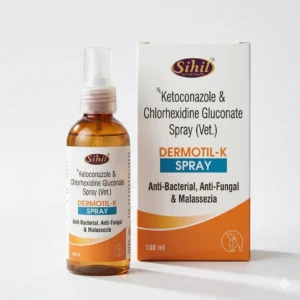 Dermotil K Spray for Dogs & Cats | Antibacterial Antifungal Skin Care 100ml